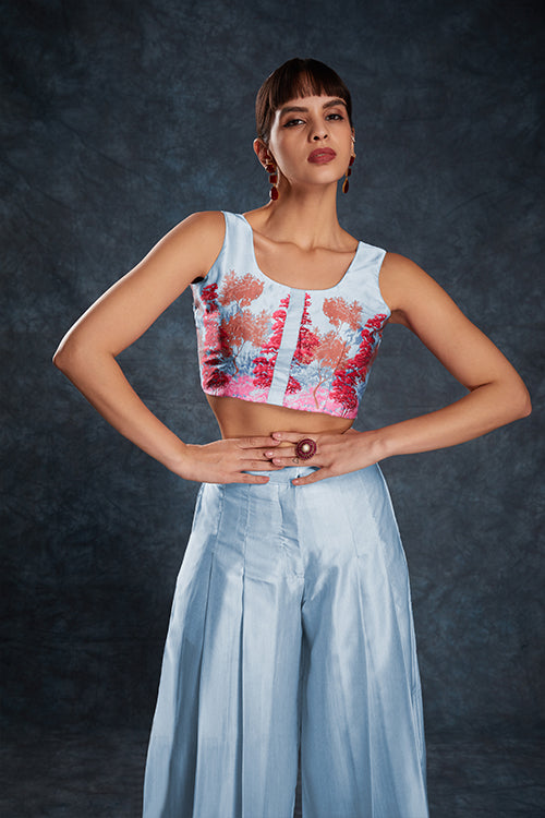 Readymade Printed Designer Sky Blue Co-Ords Collection