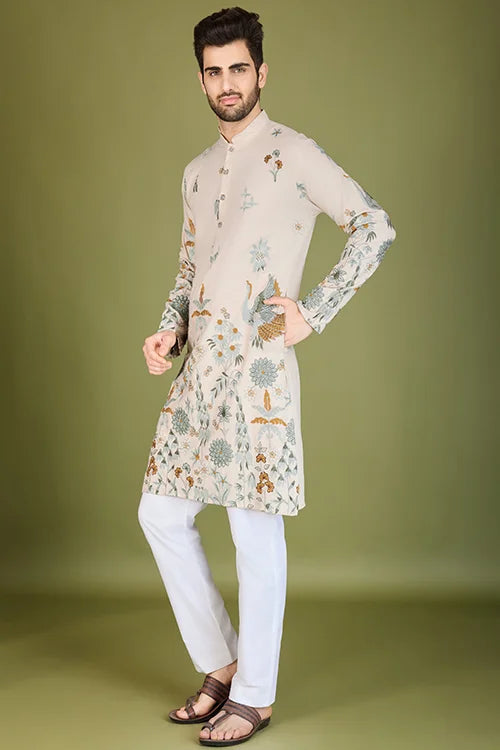 Viscose Rayon Designer Men's Kurta Online