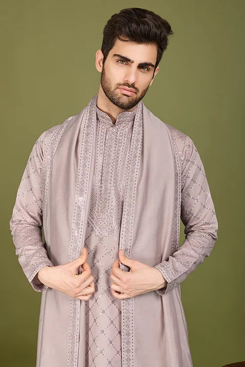 Designer Ivery Viscose Silk Kurta – Shubh Kala Store