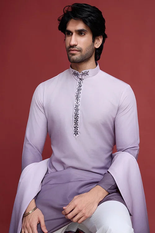 Designer Men’s Kurta Set With Real Mirror Work Collection