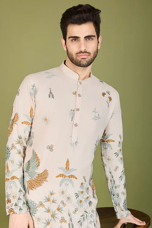 Viscose Rayon Designer Men's Kurta Online