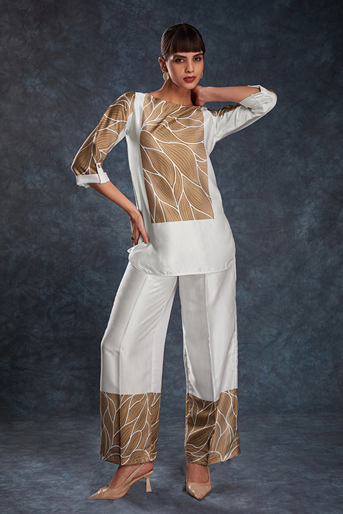 Exclusive White Designer Beautiful Co-Ords Set Collection