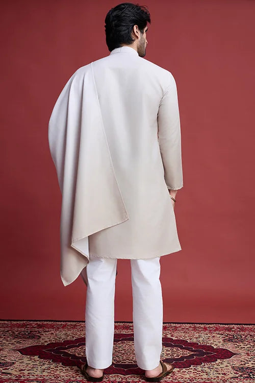 Stylish Mirror Work Rayon Men's Kurta Set Online