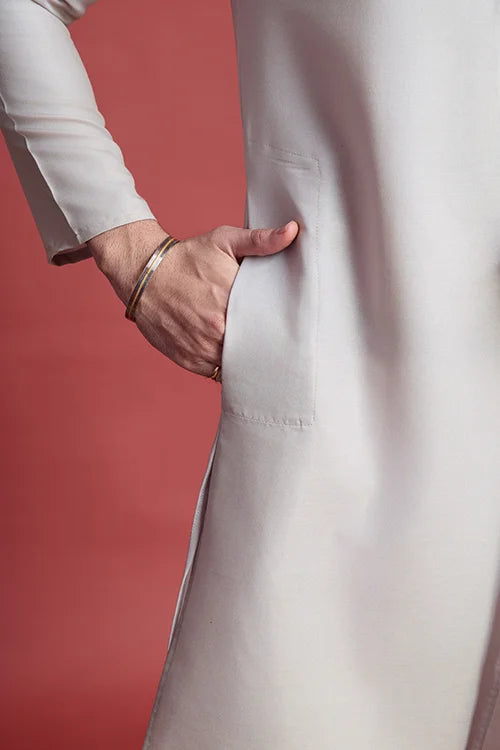 Stylish Mirror Work Rayon Men's Kurta Set Online
