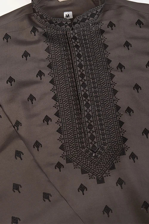 Brown Viscose Silk Kurta Set – Elegant & Stylish