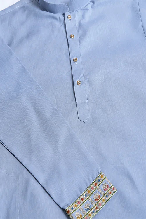 Stylish Sky Men's Kurta Koti Set – Elegant & Trendy