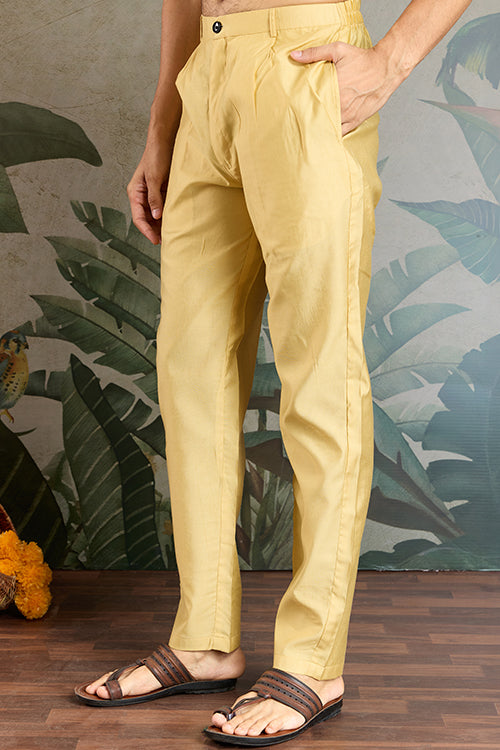 Haldi Special Yellow Kurta Pajama With Open Jacket For Men