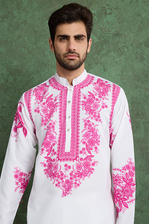 Digital Printed Ready To Wear Kurta And Pajama For Men