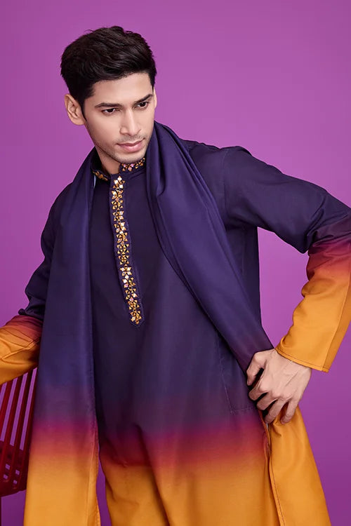 Navratri Special Kurta Dupatta Set With Mirror Work