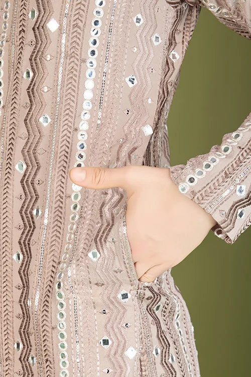 Stylish Wedding Wear Heavy Embroidered Mens Kurta