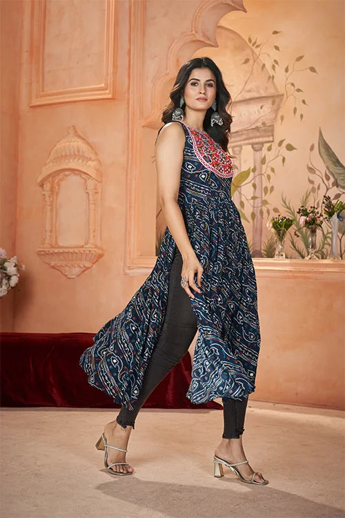 Stylist Party Wear Embroidery Work And Print Collection