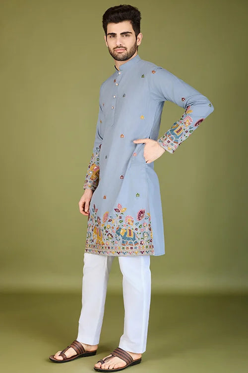 Wedding Special Kurta Premium Embroidered Design