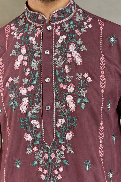 Shop Best Pastel Chocolate Kurta For Wedding & Festive Function