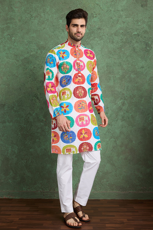 Multi Color Function Speical Mens Kurta Clothes