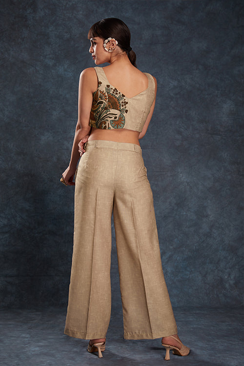 Stylish Fancy Wear Linen Printed Work Co-Ord Collection