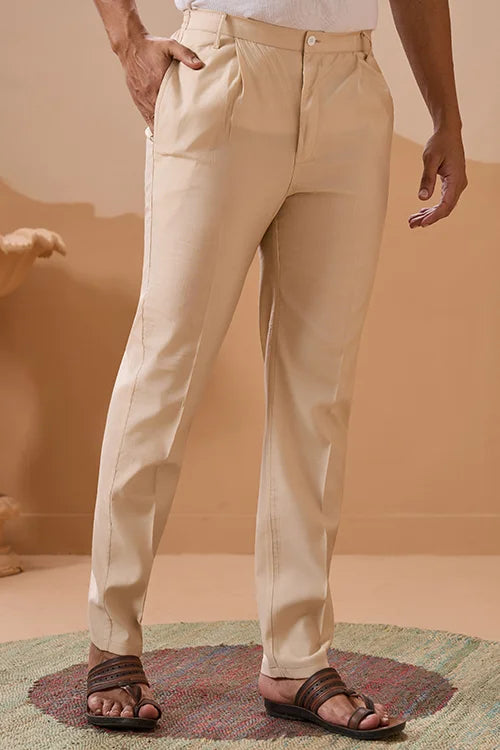 Latest Beige Color Koti Kurta Set for Mens Wear Collection