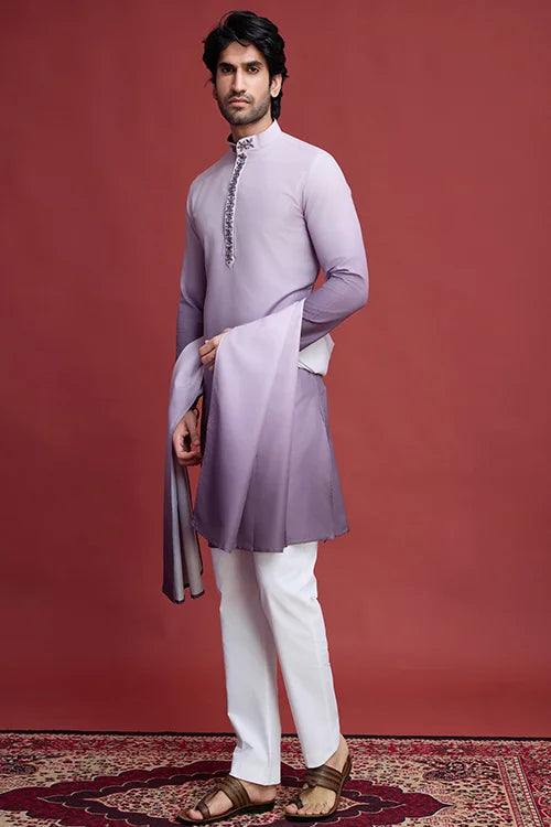 Designer Men’s Kurta Set With Real Mirror Work Collection