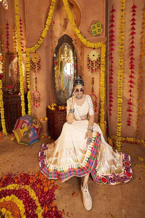 Premium White Chaniya Choli Set For Navratri Special