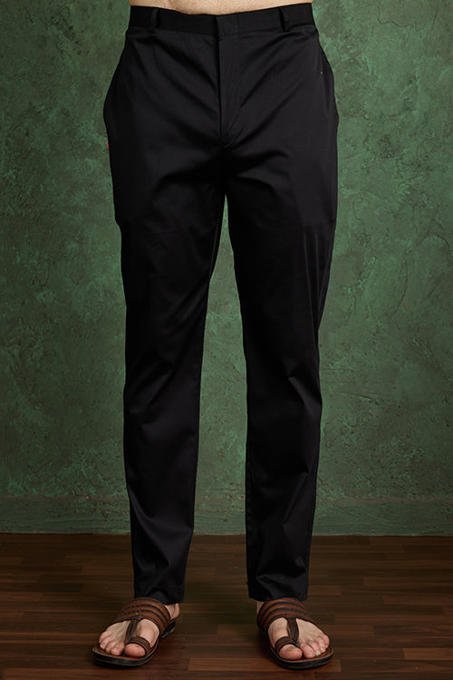 Classy Black Comfortable Kurta Clothes For Men
