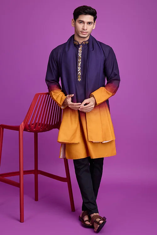 Navratri Special Kurta Dupatta Set With Mirror Work
