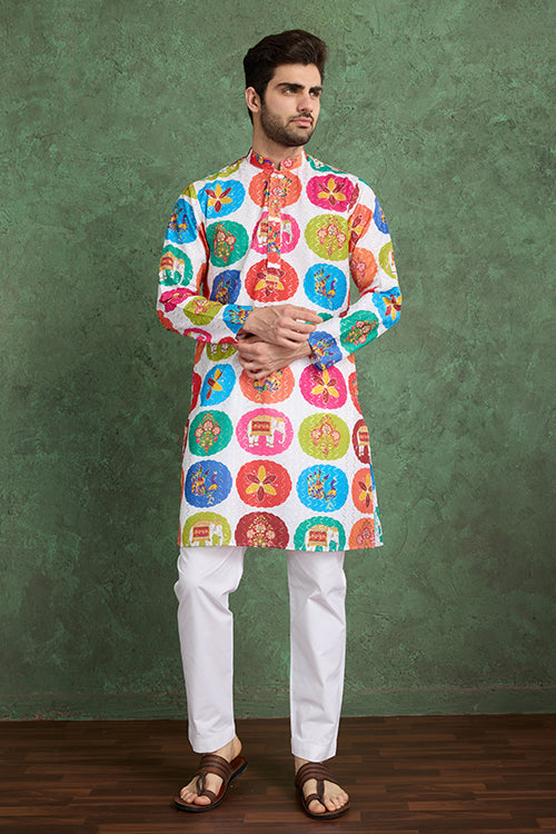 Multi Color Function Speical Mens Kurta Clothes