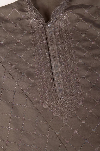 Brown Color Wedding Special Stylish Kurta For Men