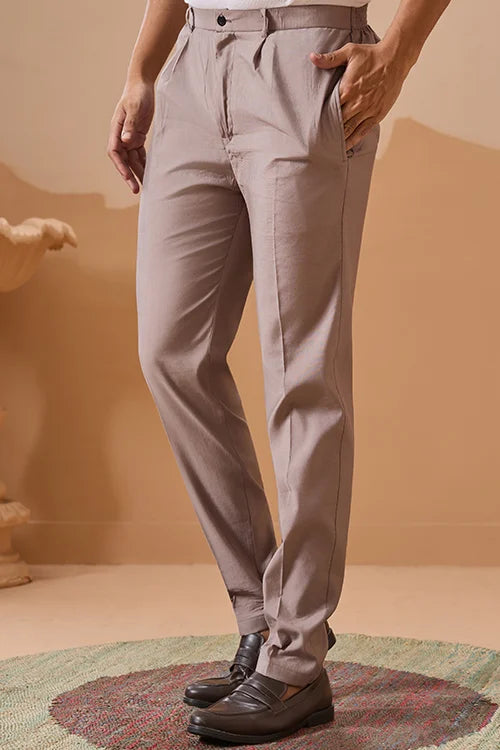 Elegant Grey Embroidered Koti Kurta Pant for Mens