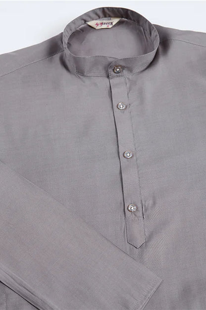Latest Grey Silk Kurta With Swarovski Koti Jacket For Men’s