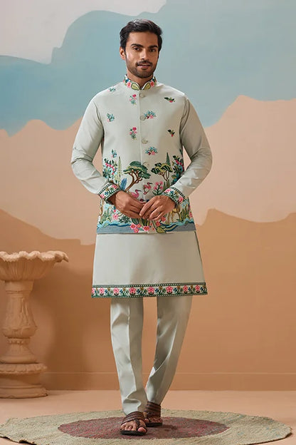 Trendy Royal Pista Ethnic Wear Koti Kurta Set for Men