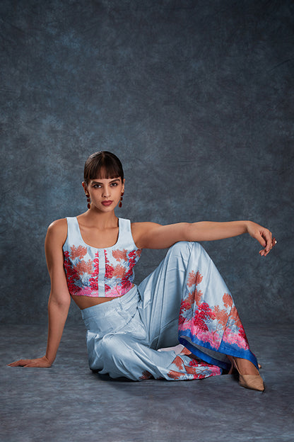 Readymade Printed Designer Sky Blue Co-Ords Collection