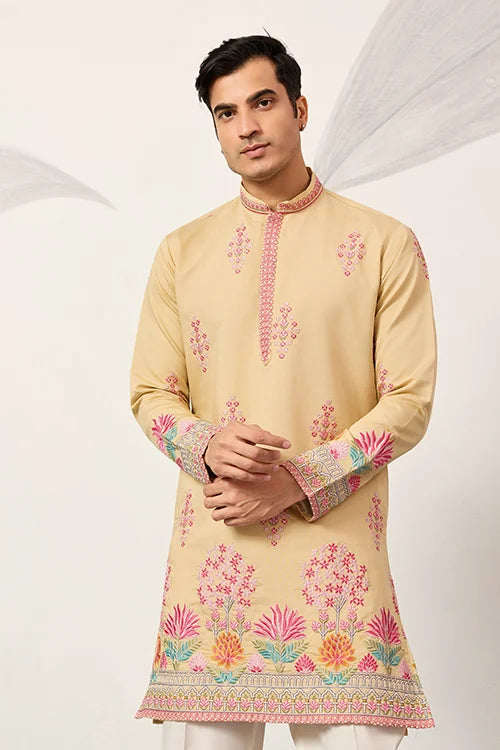 Groom Yellow Kurta For Haldi Ceremony Special For Mens
