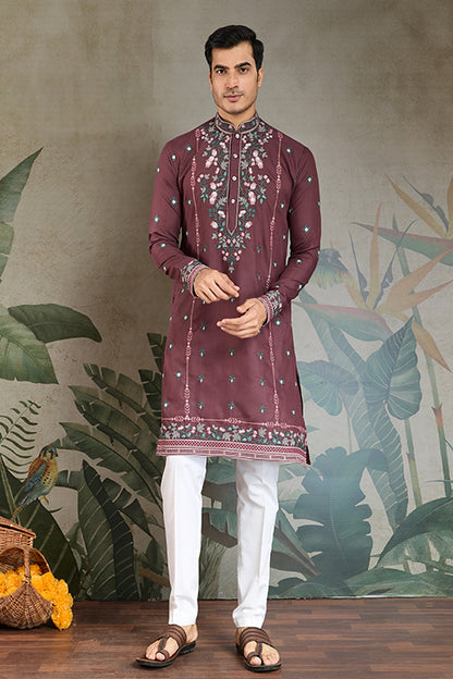 Shop Best Pastel Chocolate Kurta For Wedding & Festive Function