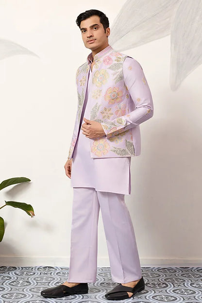 Mens Wear Designer Luxury Koti Kurta Set For Carnival Season