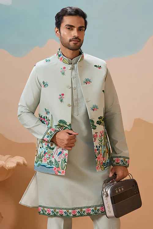 Trendy Royal Pista Ethnic Wear Koti Kurta Set for Men