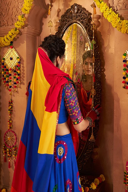 Royal Blue Color Traditional Chaniya Choli For Navratri
