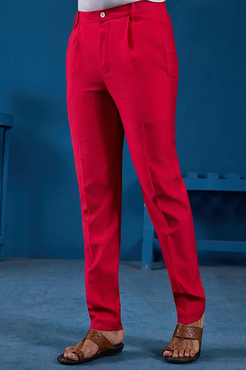 Designer Rani Mirror Embroidered Kurta for Mens Wear