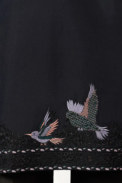 Mens Wear Luxury Navy Blue Kurta With Dupatta Collection