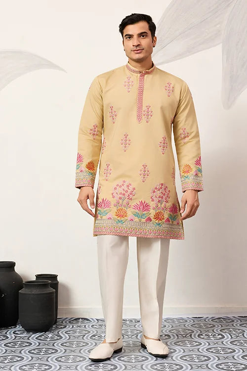 Groom Yellow Kurta For Haldi Ceremony Special For Mens