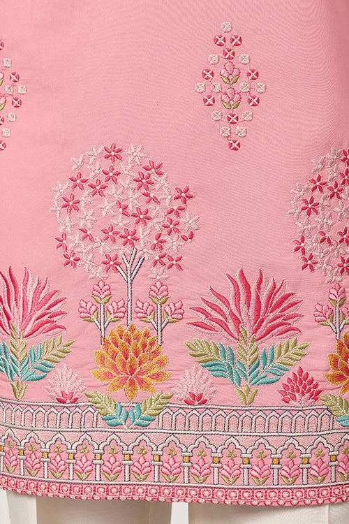 New Stylish Trendy Pink Color Kurta For Mens Wear