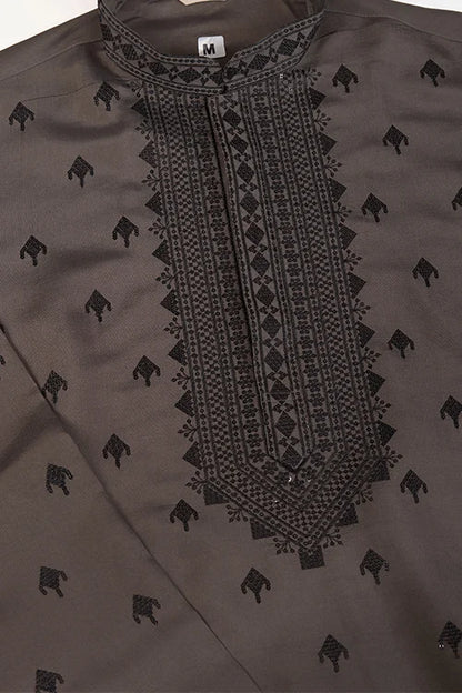 Brown Viscose Silk Kurta Set – Elegant & Stylish