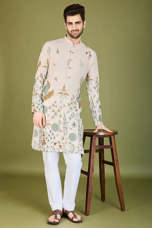 Viscose Rayon Designer Men's Kurta Online