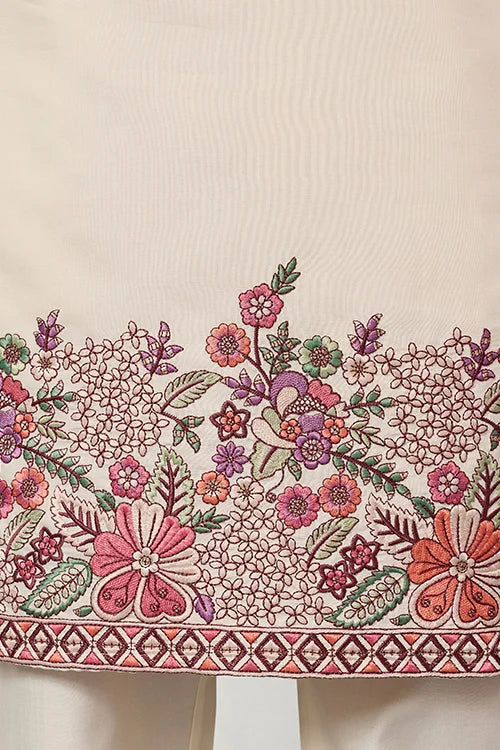 Traditional White Designer Kurta Pant Set For Mens Wear