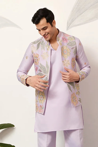 Mens Wear Designer Luxury Koti Kurta Set For Carnival Season