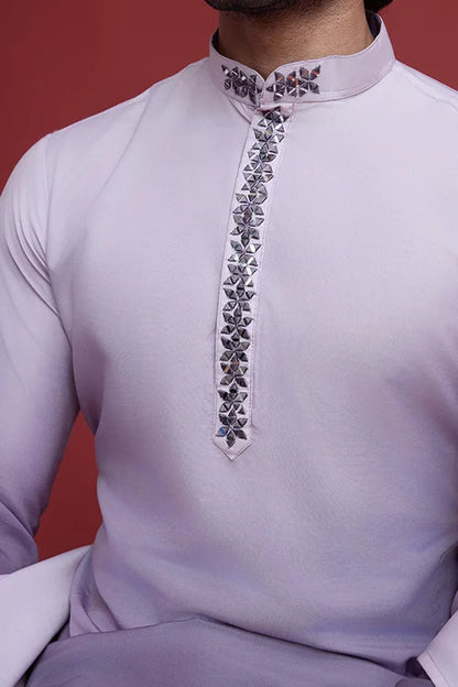 Designer Men’s Kurta Set With Real Mirror Work Collection