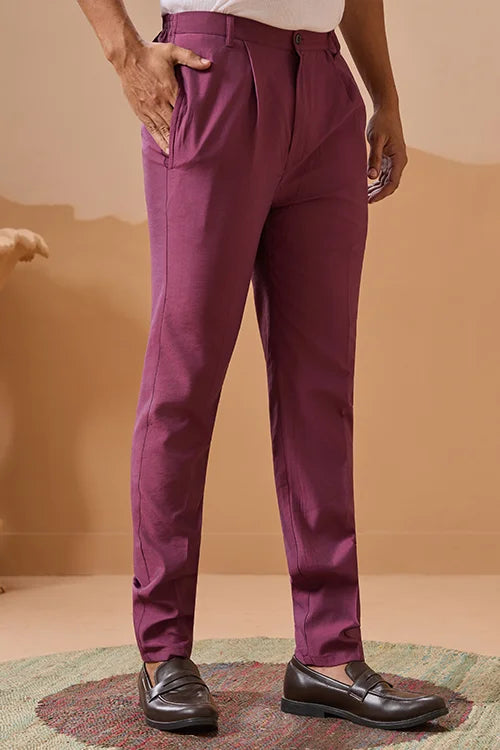 Dusty Color Embroidered Koti Kurta with Pant for Mens