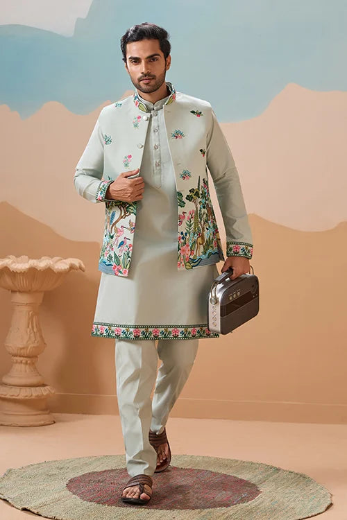 Trendy Royal Pista Ethnic Wear Koti Kurta Set for Men