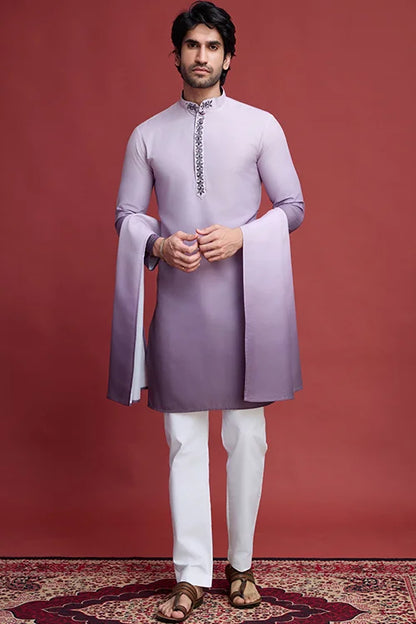 Designer Men’s Kurta Set With Real Mirror Work Collection