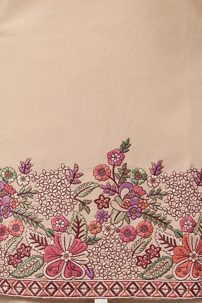 Beige Color Kurta Pant Set For Mens Traditional Outfit