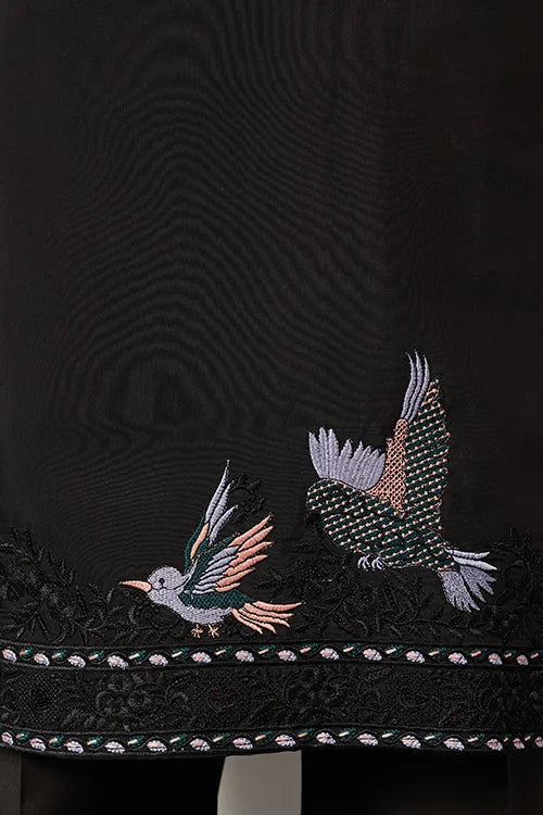 Black Stylish Trending Kurta With Dupatta For Mens Wear