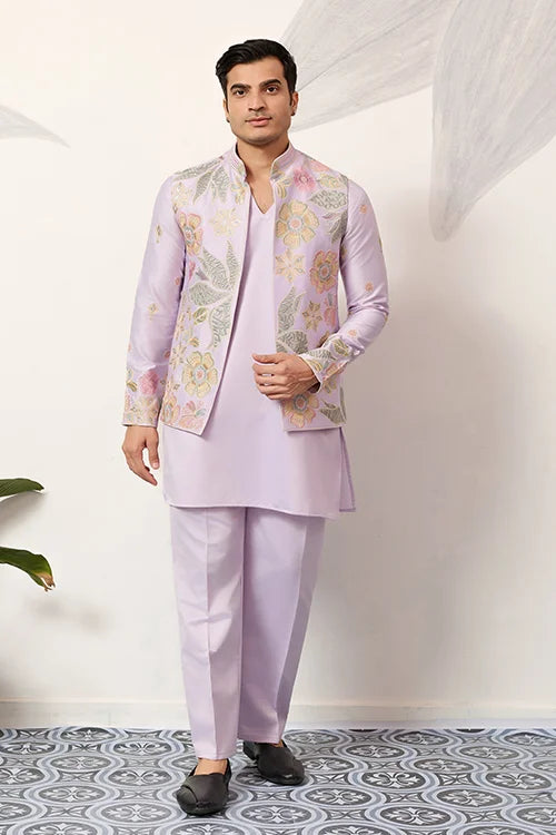 Mens Wear Designer Luxury Koti Kurta Set For Carnival Season